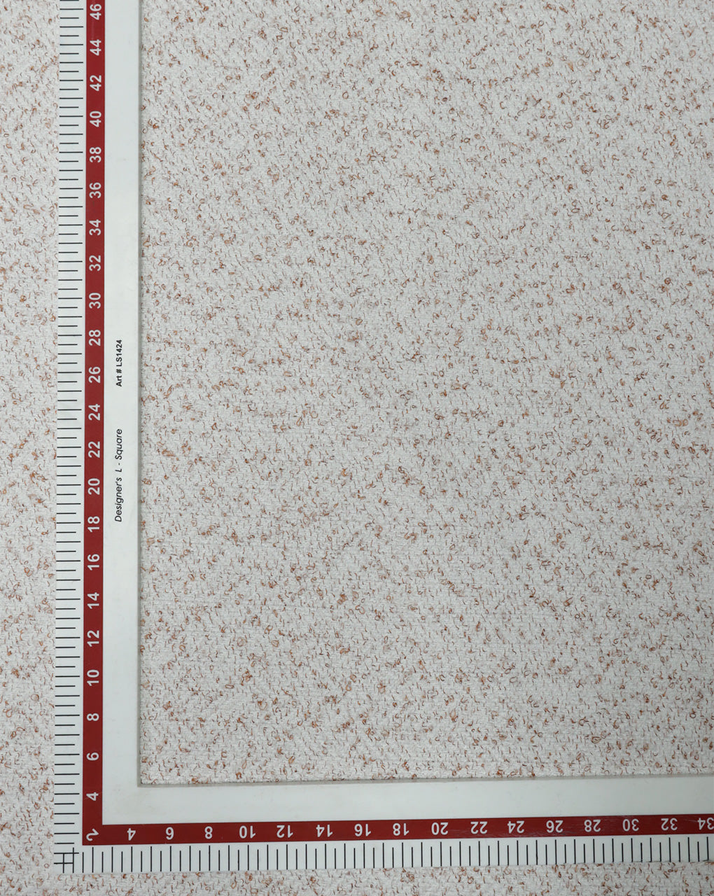 WHITE WOOLEN TWEED FABRIC ( WIDTH 54 INCHES )