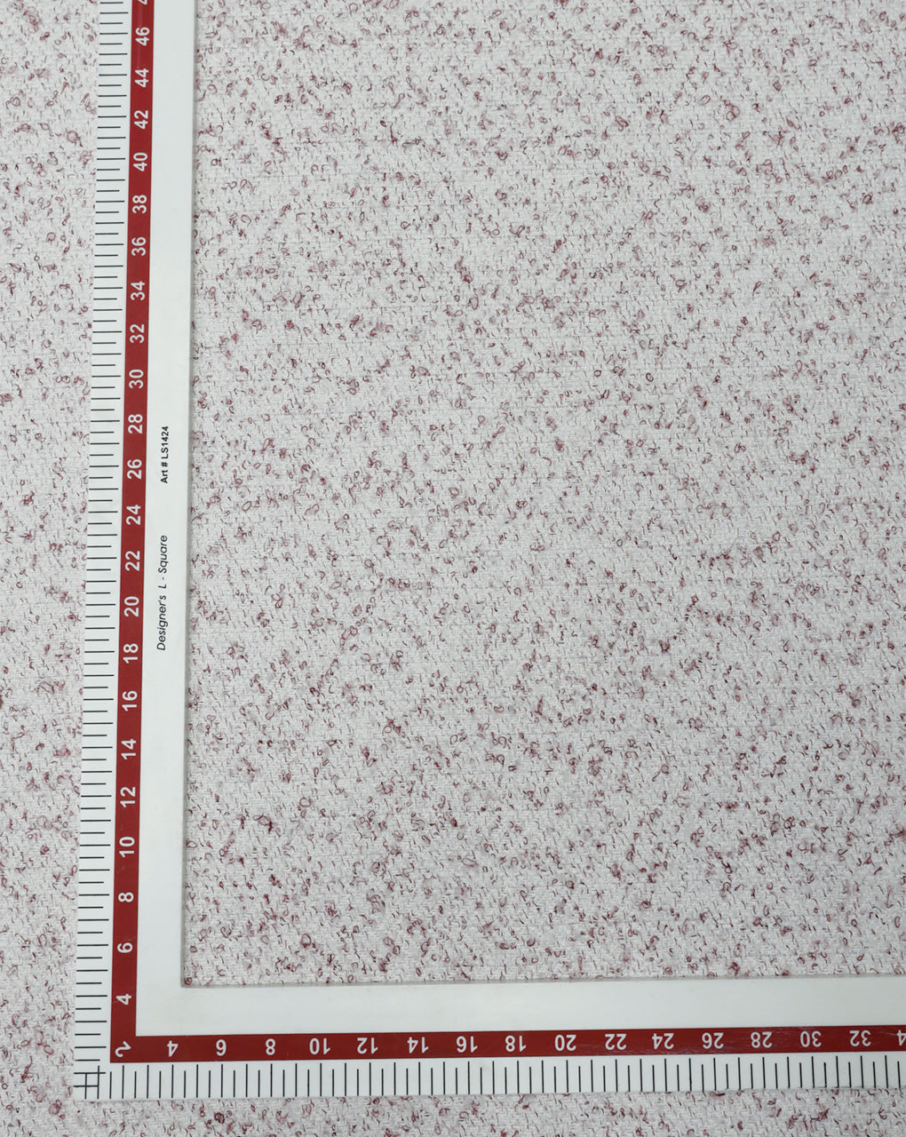 WHITE WOOLEN TWEED FABRIC ( WIDTH 54 INCHES )