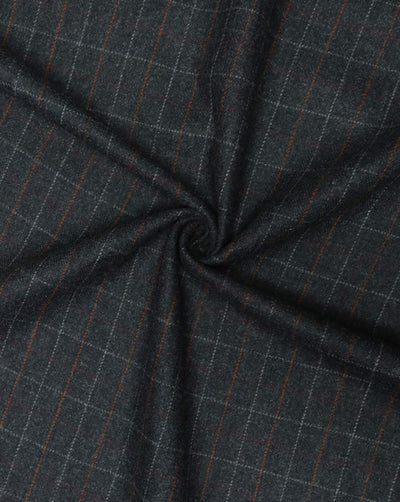 CHECKS WOOLEN TWEED FABRIC ( WIDTH 54 INCHES )