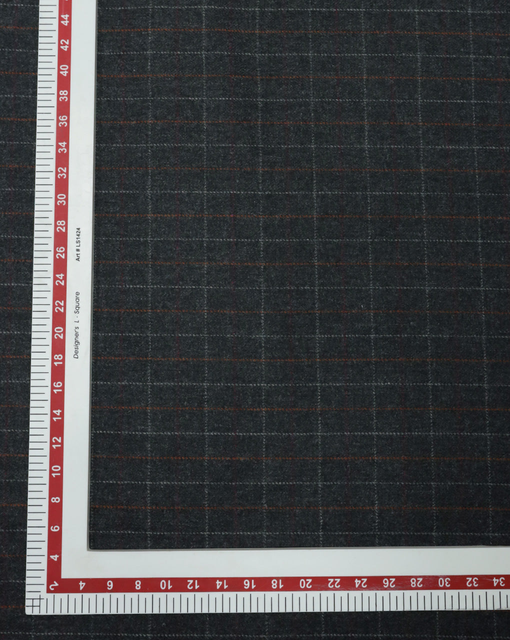 CHECKS WOOLEN TWEED FABRIC ( WIDTH 54 INCHES )