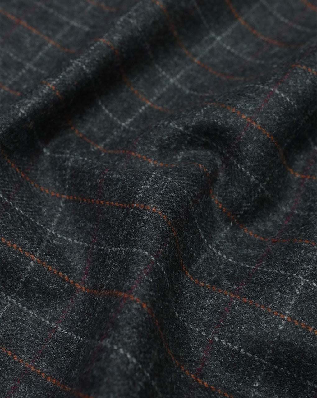 CHECKS WOOLEN TWEED FABRIC ( WIDTH 54 INCHES )