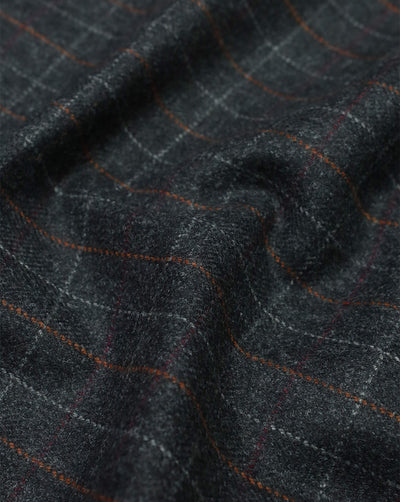 CHECKS WOOLEN TWEED FABRIC ( WIDTH 54 INCHES )