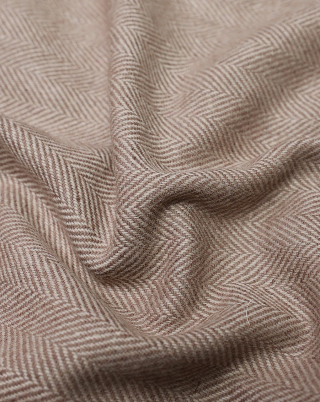HERRINGBONE WOOLEN TWEED FABRIC ( WIDTH 54 INCHES )