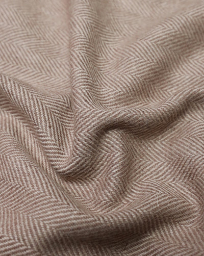 HERRINGBONE WOOLEN TWEED FABRIC ( WIDTH 54 INCHES )