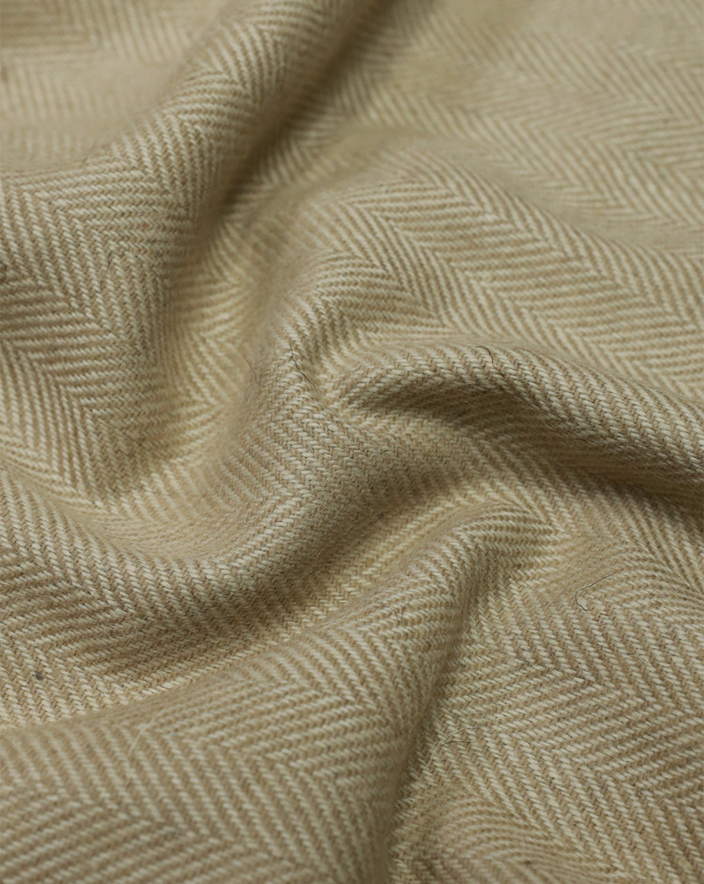 HERRINGBONE WOOLEN TWEED FABRIC ( WIDTH 54 INCHES )
