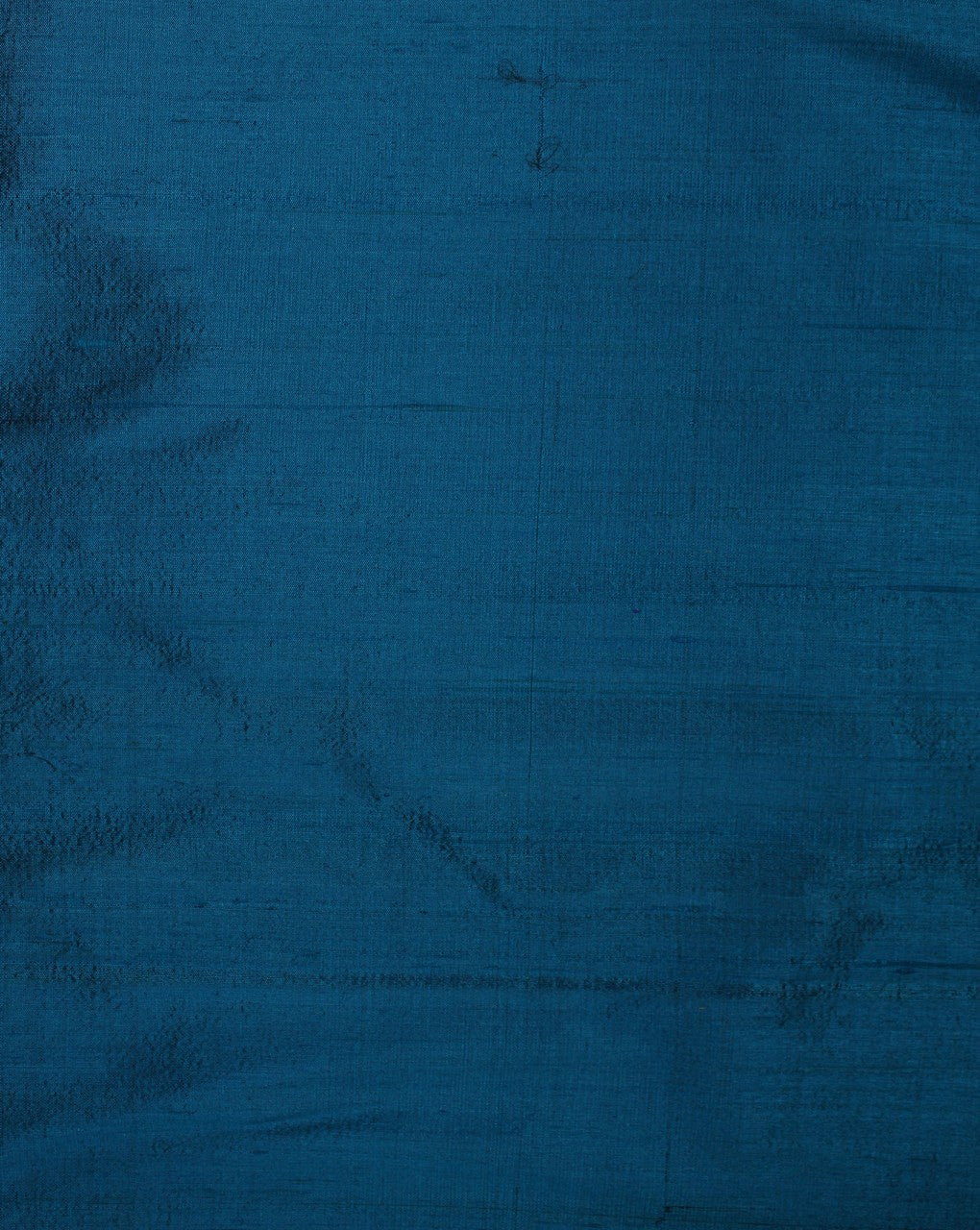 Blue Plain Raw Silk Fabric