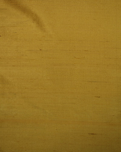 Yellow Plain Raw Silk Fabric