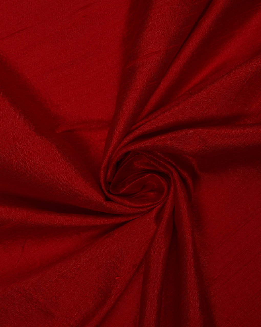 Red Plain Raw Silk Fabric