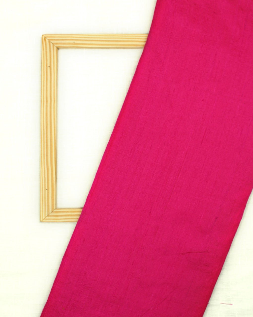 Pink Plain Raw Silk Fabric