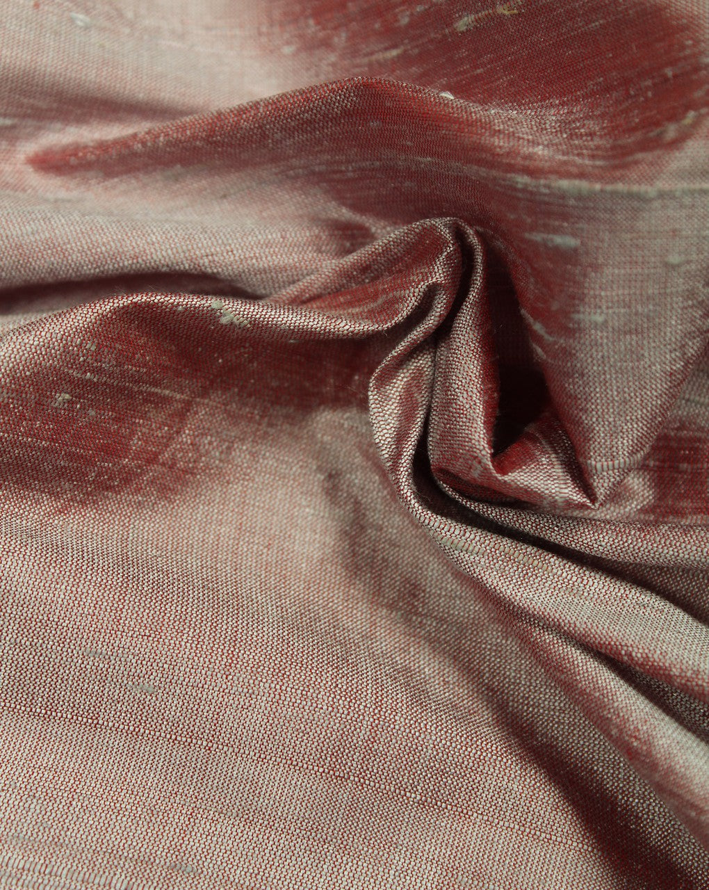 Light Brown Plain Raw Silk Fabric