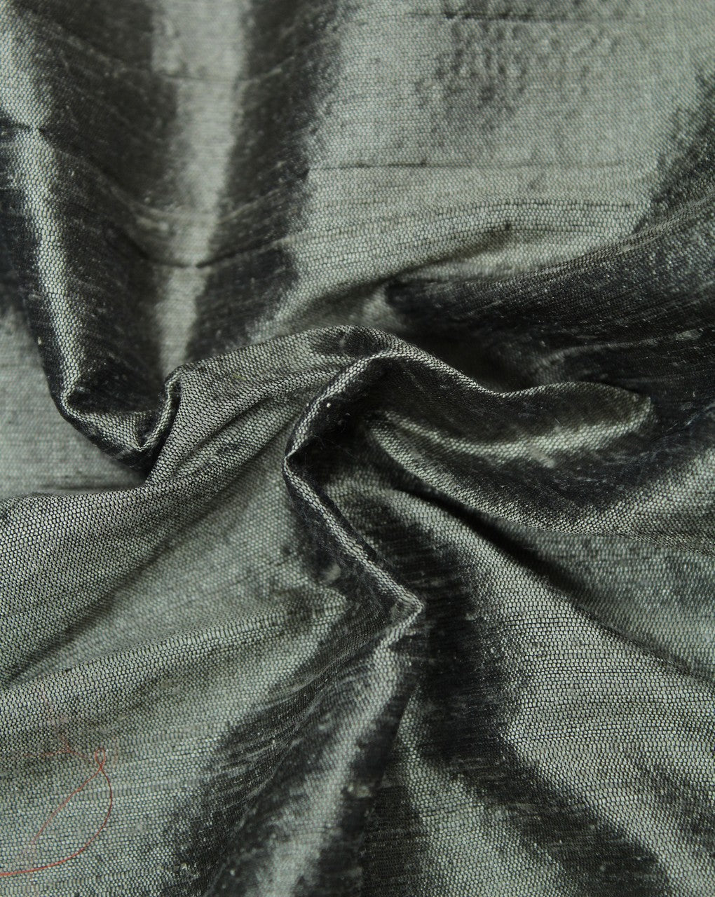Light Green Plain Raw Silk Fabric