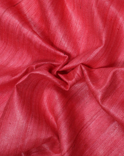 Pink Plain Khadi Silk Fabric