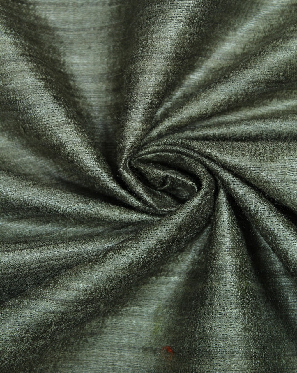 Grey Plain Raw Silk Fabric