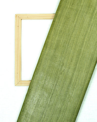 Green Plain Khadi Silk Fabric