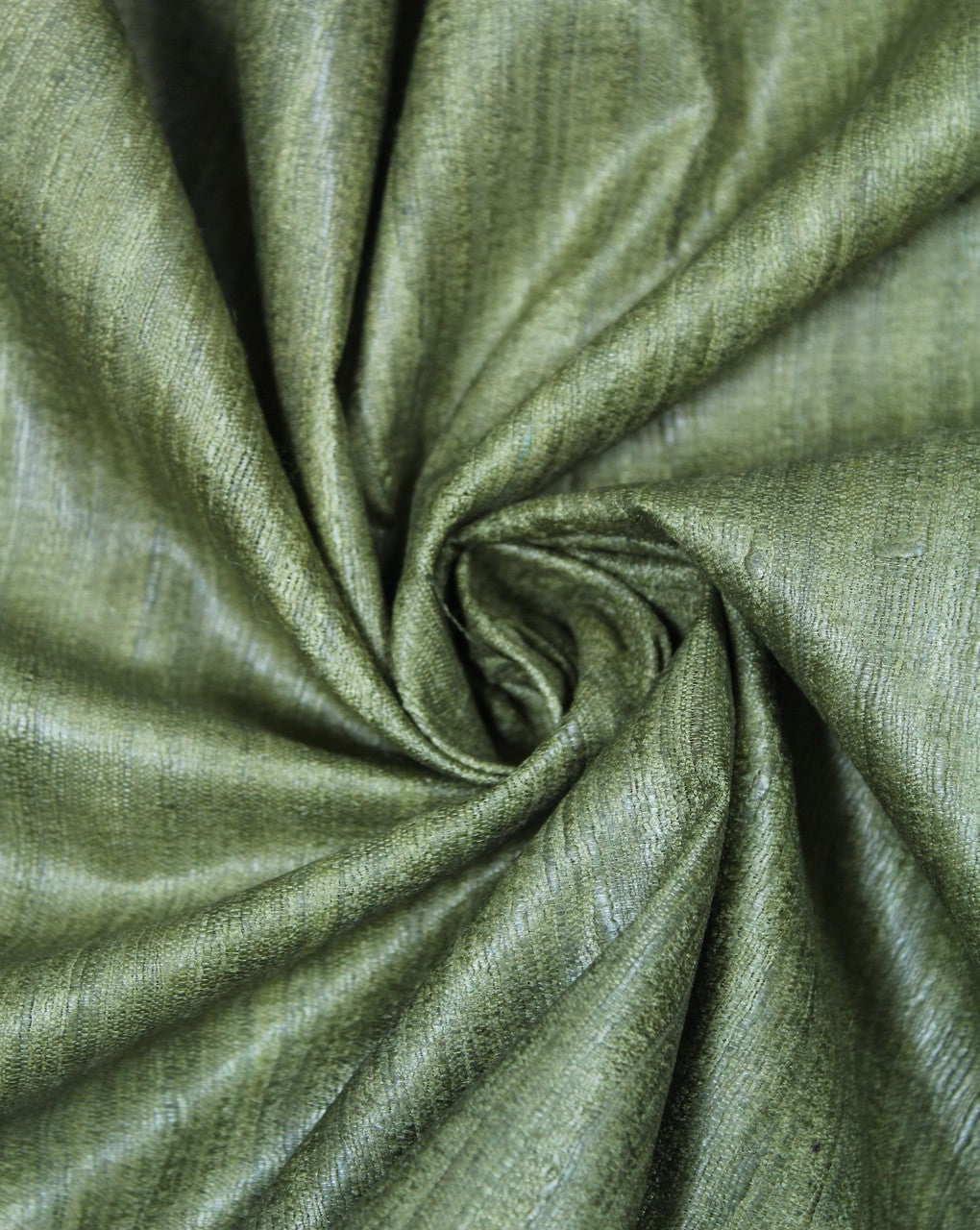 Green Plain Khadi Silk Fabric