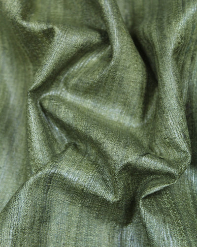 Green Plain Khadi Silk Fabric