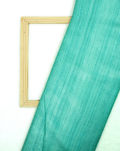 Light Green Plain Raw Silk Fabric