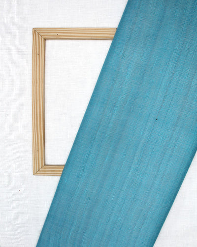 Sky Blue Plain Khadi Silk Fabric