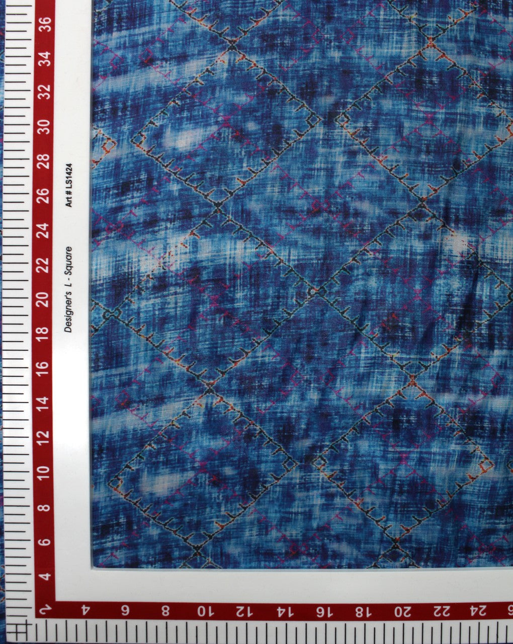 Multicolor Abstract Print Rayon Fabric