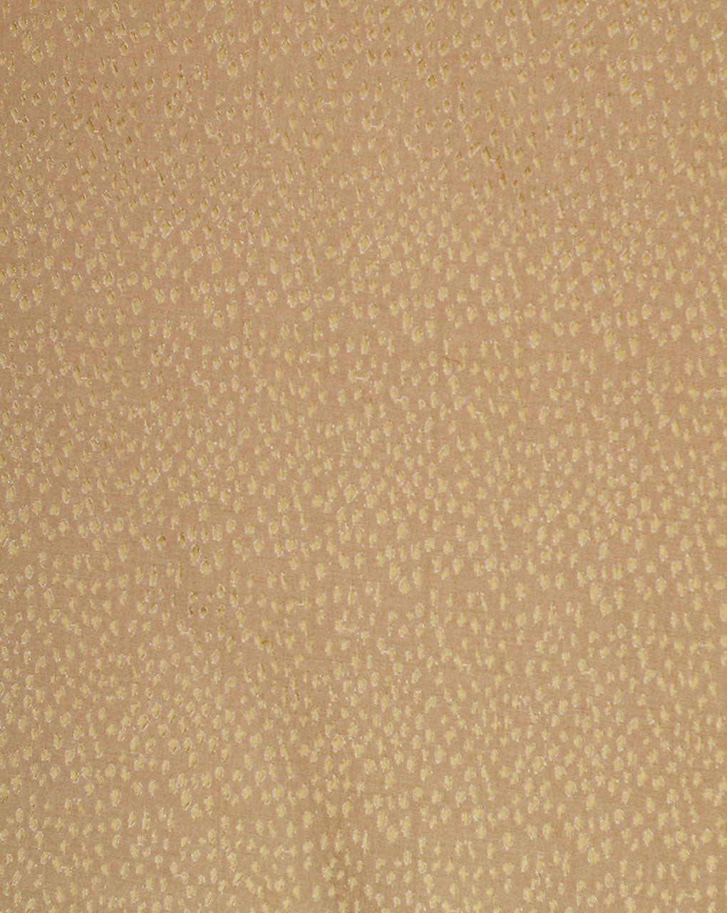 Cream And Golden Abstract Design Silk Jackquard Fabric