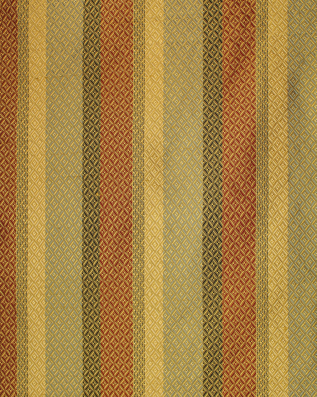 Multicolor Chevron Design Silk Jackquard Fabric