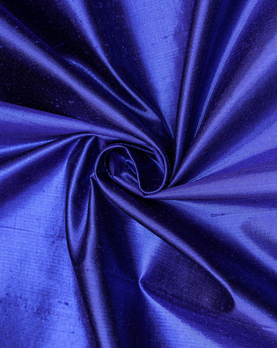 Royal Blue Plain Silk Lurex Fabric