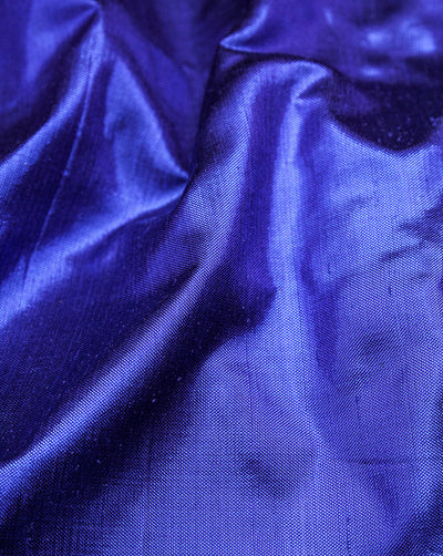 Royal Blue Plain Silk Lurex Fabric