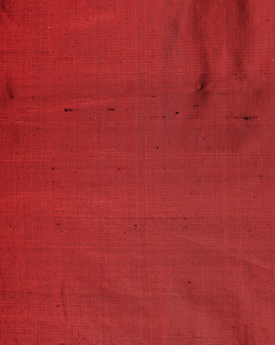 Red Plain Silk Lurex Fabric