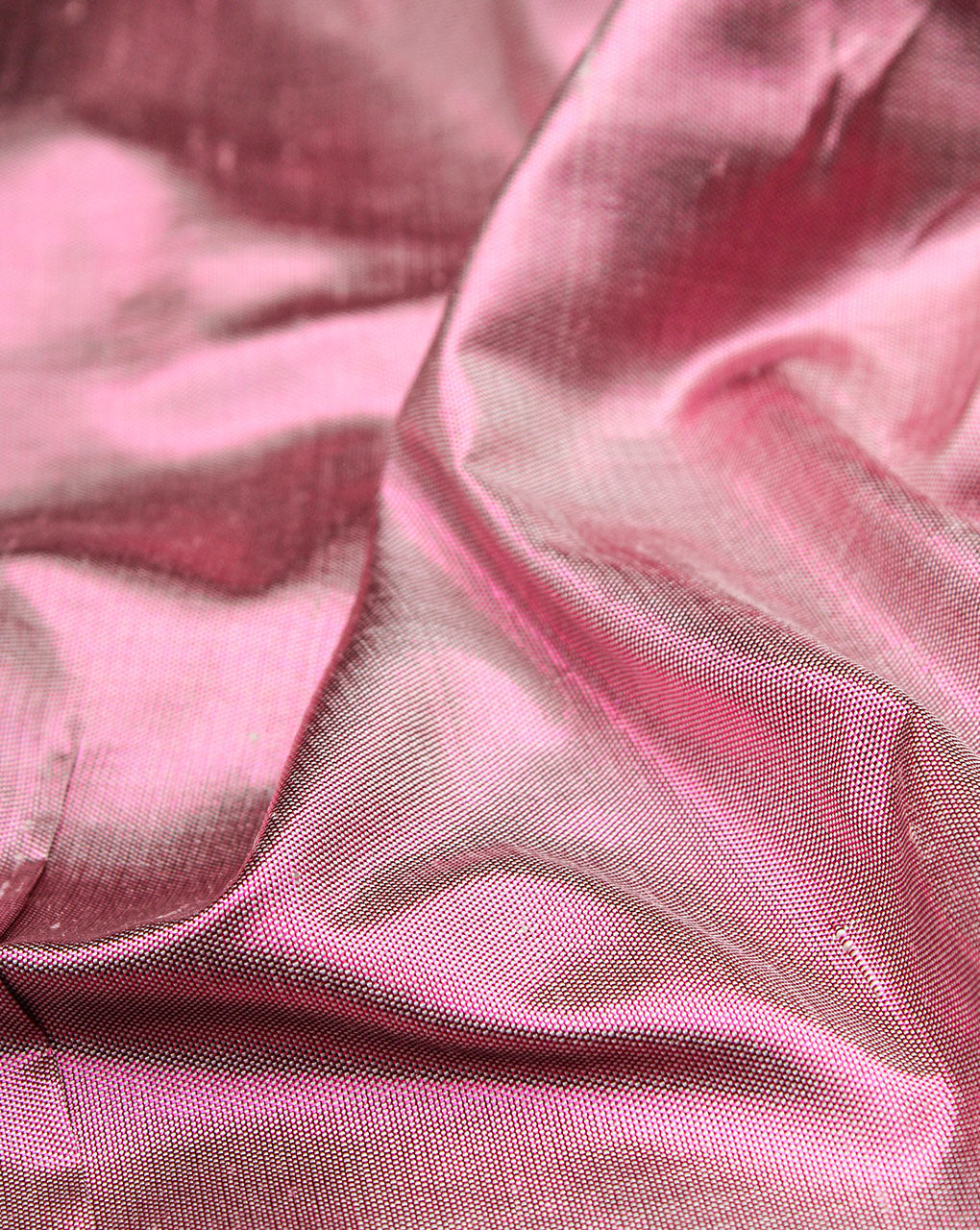 Baby Pink Plain Silk Lurex Fabric
