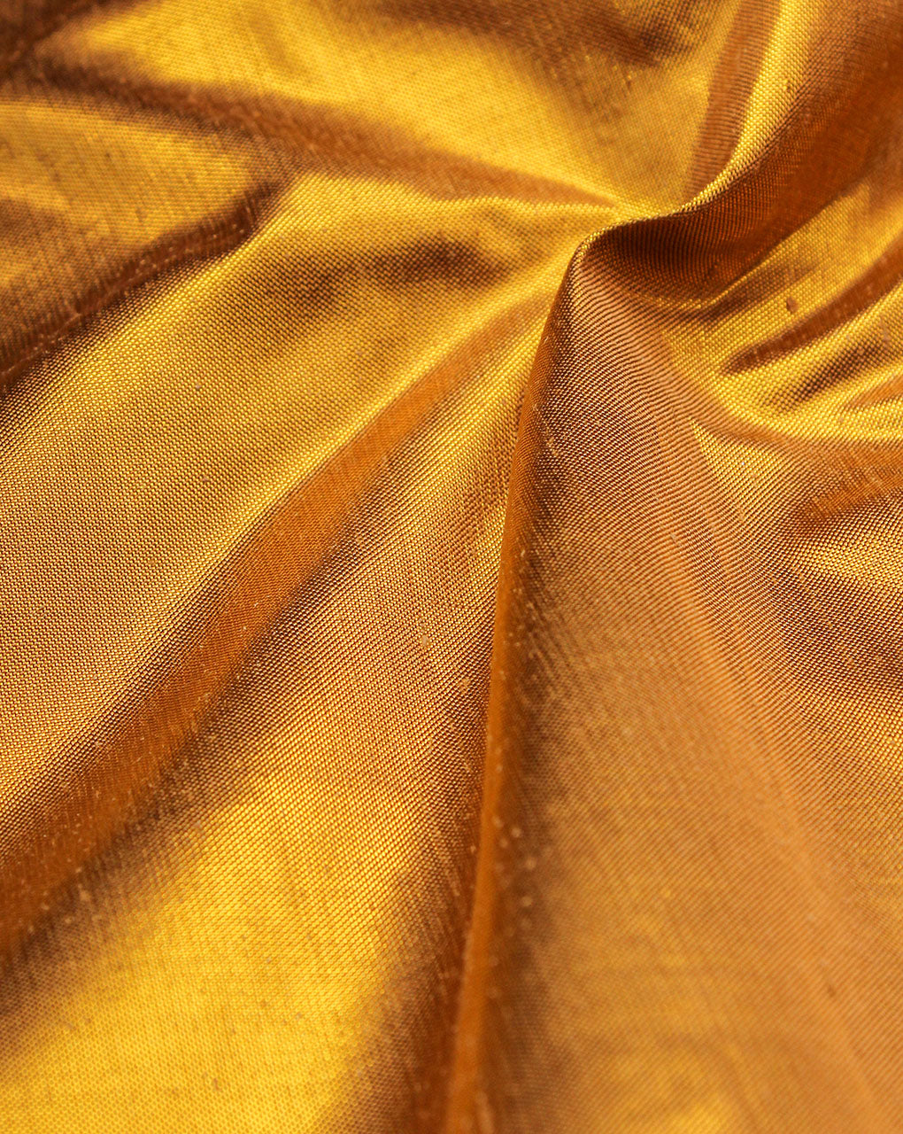 Golden Plain Silk Lurex Fabric