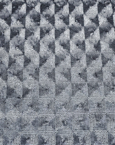 SILVER NET SEQUINS FABRIC