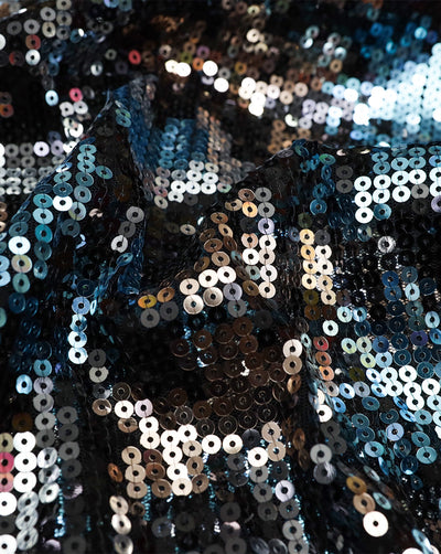 MULTICOLOR NET SEQUINS FABRIC