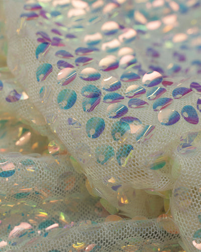 MULTICOLOR NET SEQUINS FABRIC