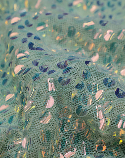 MULTICOLOR NET SEQUINS FABRIC