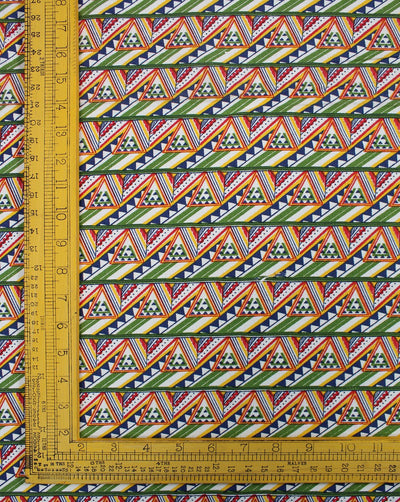 Multicolor Abstract Design 1 Cotton Canvas Fabric.