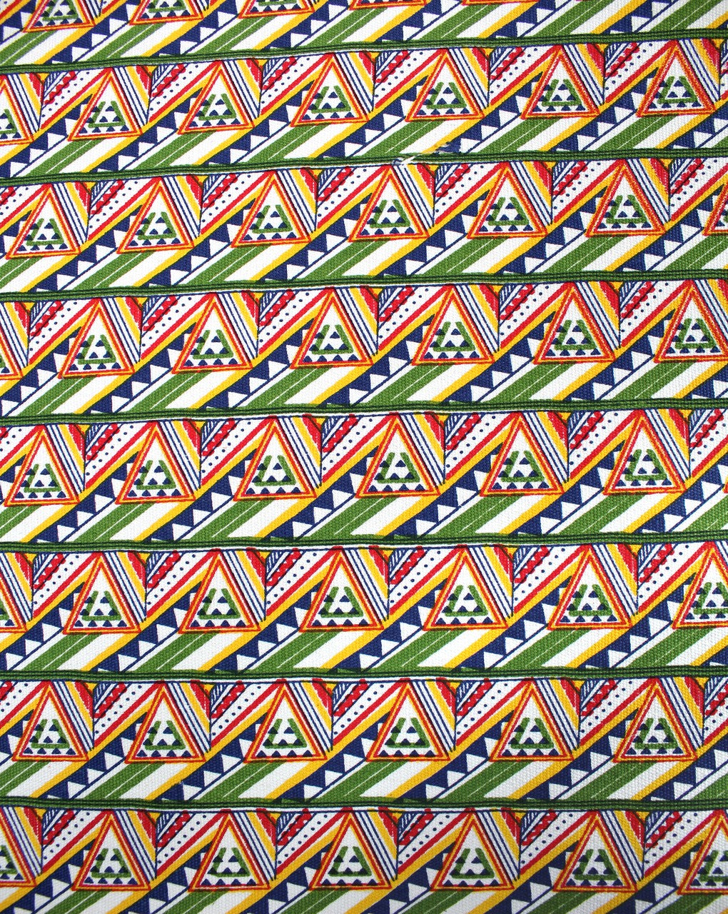 Multicolor Abstract Design 1 Cotton Canvas Fabric.