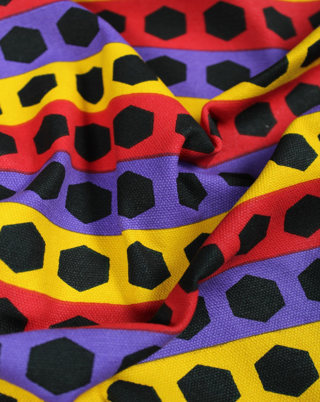 Multicolor Abstract Design 2 Cotton Canvas Fabric.