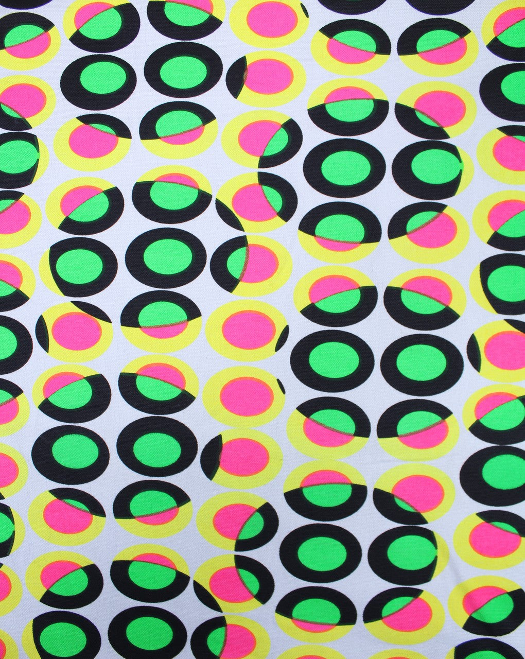 Multicolor Circle Design Cotton Canvas Fabric