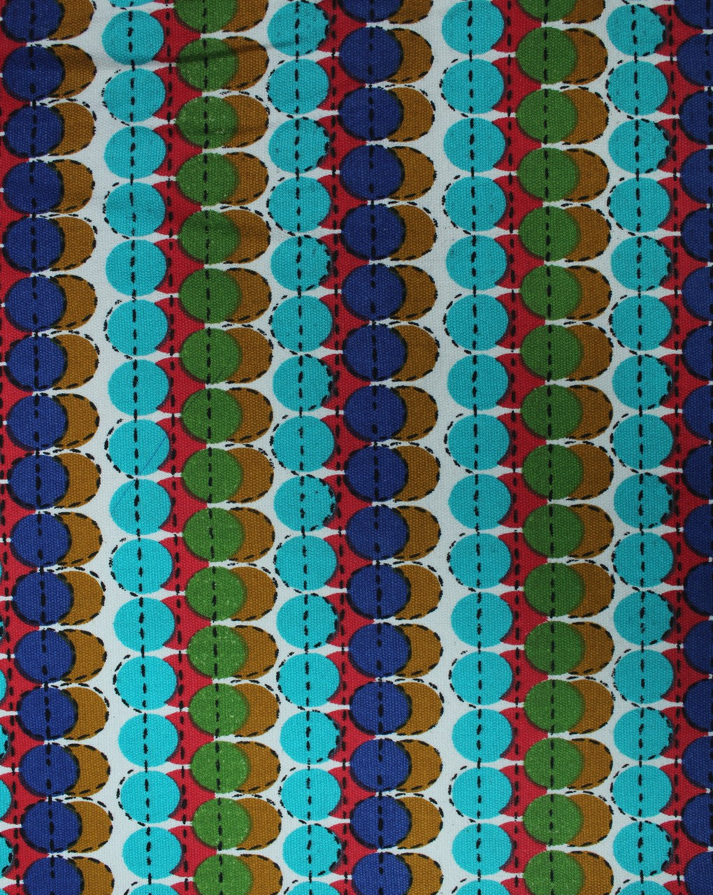 Multicolor Abstract Design 5 Cotton Canvas Fabric