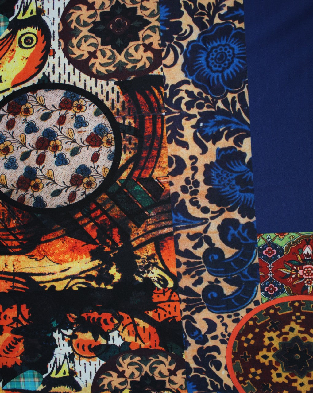 Multicolor Floral Design 1 Polyester Scuba Fabric