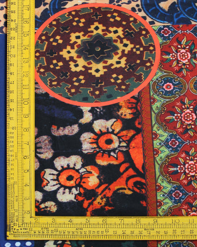 Multicolor Floral Design 1 Polyester Scuba Fabric