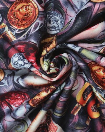 Multicolor Digital Design 1 Polyester Scuba Fabric