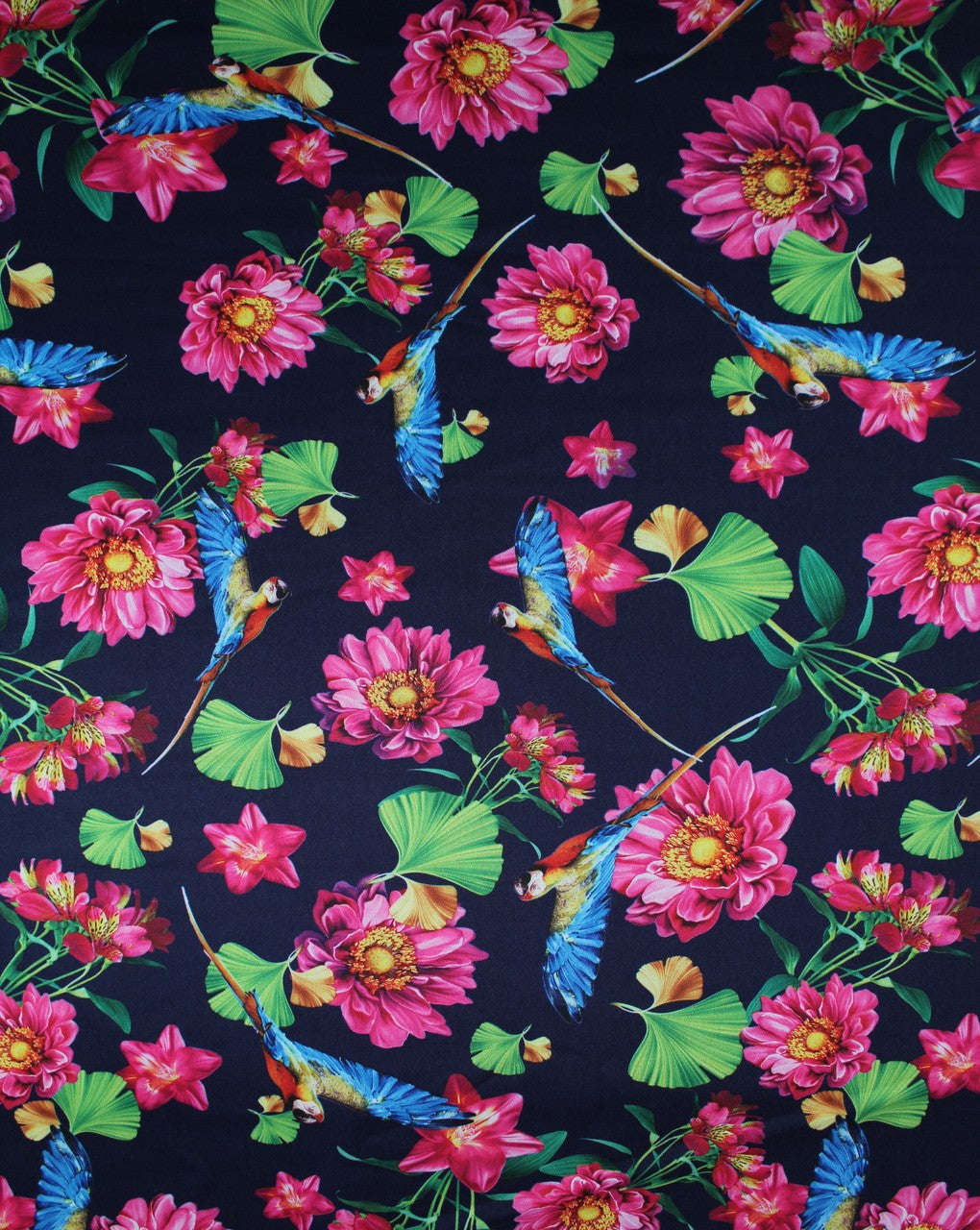 Multicolor Floral Design 3 Polyester Scuba Fabric