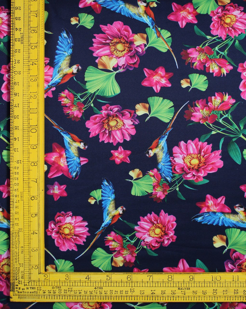 Multicolor Floral Design 3 Polyester Scuba Fabric