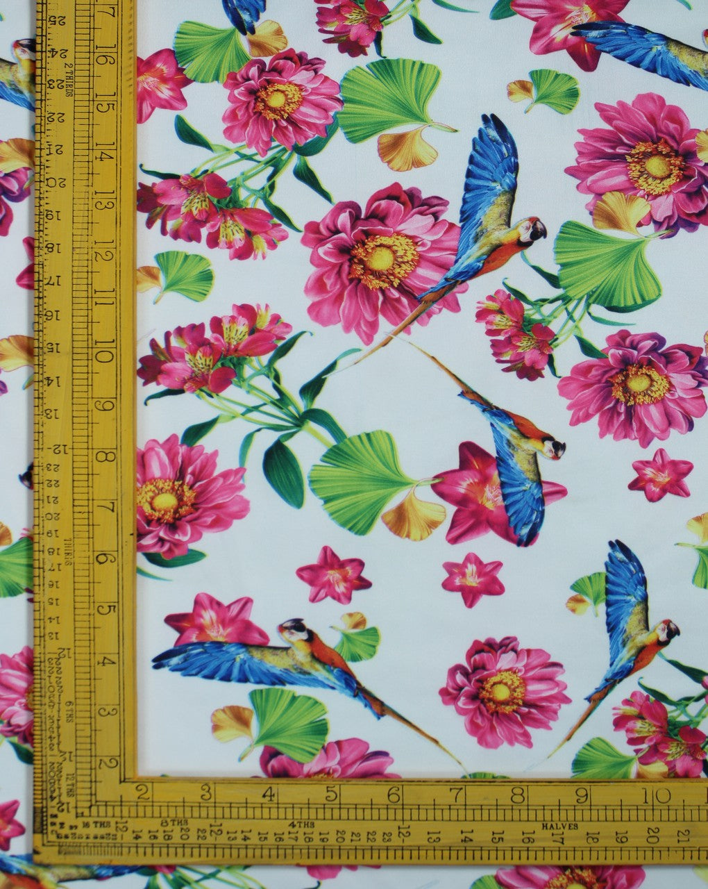 Multicolor Natural Design Polyester Scuba Fabric