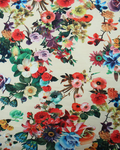 Multicolor Floral Design 4 Polyester Scuba Fabric