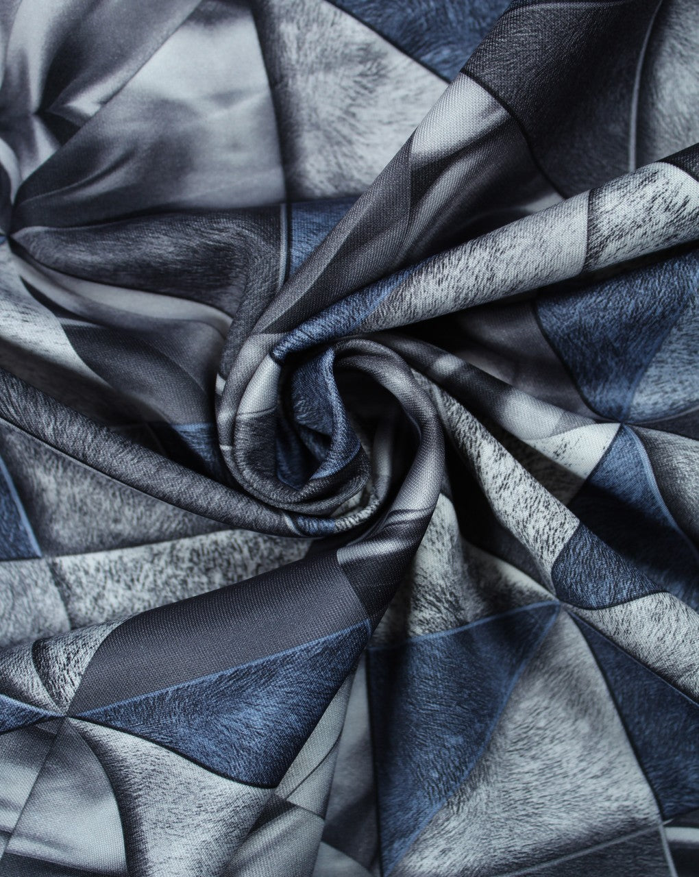 Multicolor Fret Design Polyester Scuba Fabric