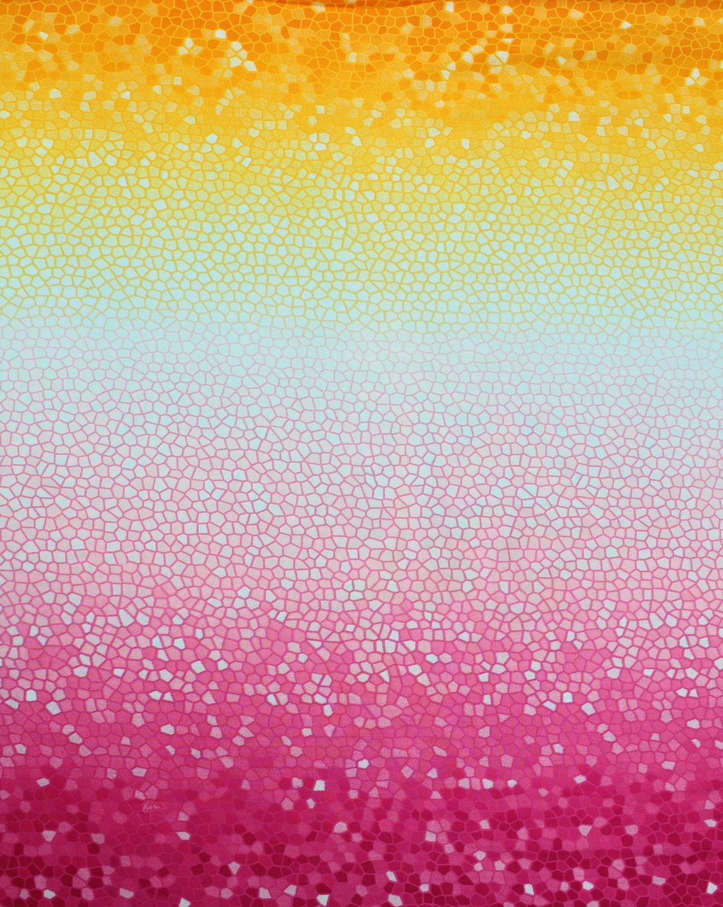 Pink And Multicolor Abstract Design Rayon Fabric