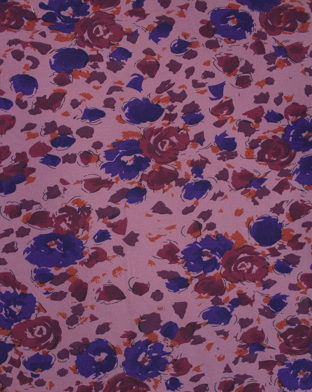 Light Brown And Multicolor Floral Print Rayon Fabric
