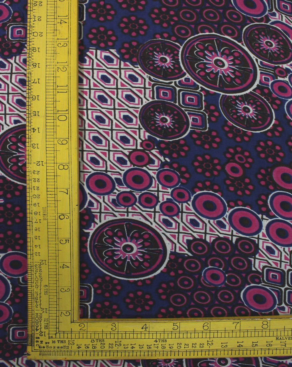Cream And Multicolor Abstract Print Rayon Fabric